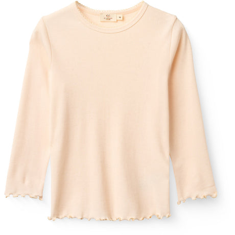 COPENHAGEN COLORS Dusty Rose Modal Rib Tee M/ Picot & Ls