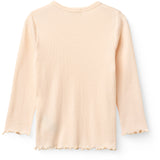 COPENHAGEN COLORS Dusty Rose Modal Rib Tee M/ Picot & Ls