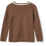 COPENHAGEN COLORS Walnut Comb. Ls Bluse M/ Deco Neck