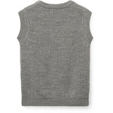 COPENHAGEN COLORS Grey Melange Merino Rib Vest