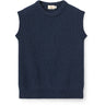 COPENHAGEN COLORS Navy Merino Rib Vest