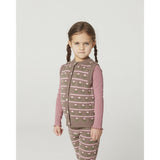 COPENHAGEN COLORS Walnut Flower Strikket Flower Pattern Vest