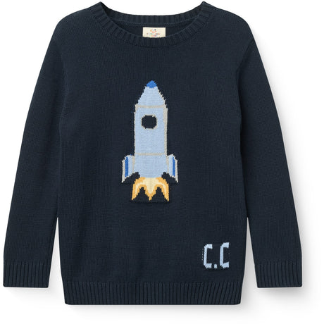 COPENHAGEN COLORS Navy Rocket Comb. Sweater M/ Icon
