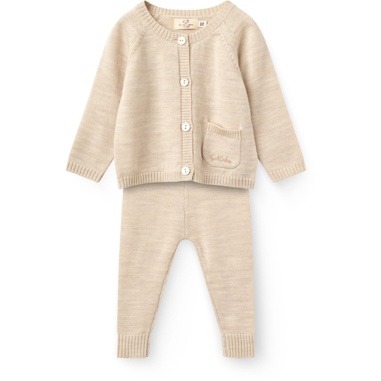 COPENHAGEN COLORS Pale Cream Melange Classic Merino Baby Sæt