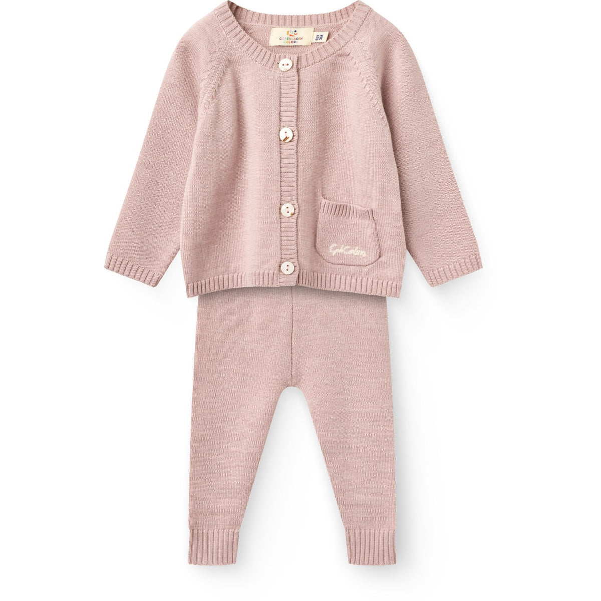 COPENHAGEN COLORS Soft Pink Classic Merino Baby Sæt