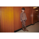 COPENHAGEN COLORS Walnut Twill Bluse M/ Embroidery