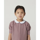 COPENHAGEN COLORS Winter Rose Check Comb. Checkered Bluse Og Nederdel Sæt
