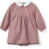 COPENHAGEN COLORS Winter Rose Check Comb. Checkered Romper Kjole M/ Krave