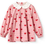 COPENHAGEN COLORS Heart Aop Bluse M/ Krave M/ Heart Aop