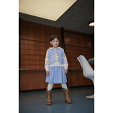 COPENHAGEN COLORS Endless Blue Quiltet Vest M/ Moon & Star Embroidery