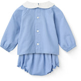 COPENHAGEN COLORS Endless Blue Baby Sæt - Bluse & Bloomers