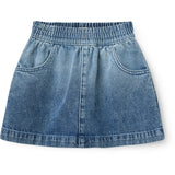 COPENHAGEN COLORS Block Spray Denim Nederdel M/ Block Spray