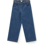COPENHAGEN COLORS Indigo Blue Wash Denim Jeans M/ Braid Waist - Wide Fit