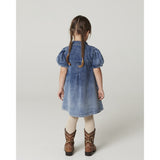 COPENHAGEN COLORS Block Spray Denim Kjole M/ Block Spray