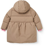 COPENHAGEN COLORS Walnut Puffer Long Flæse Jakke M/ Teddy Lining