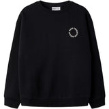Name It Black Antique White Print Nkfria Ls Rlx Sweat Bru Noos