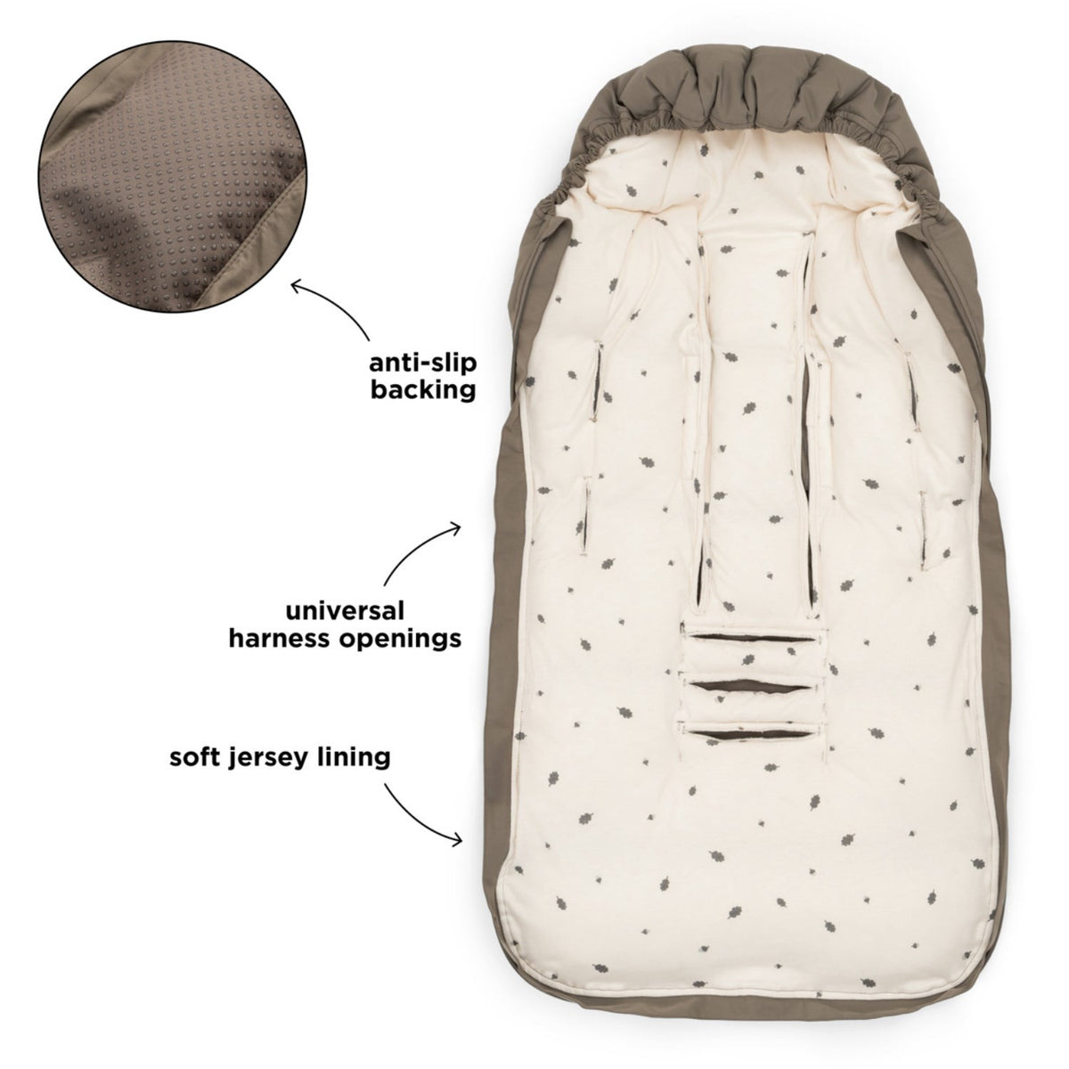 DonebyDeer Taupe Kørepose Winter