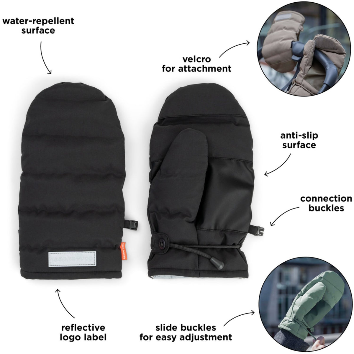 DonebyDeer Black Stroller Vanter