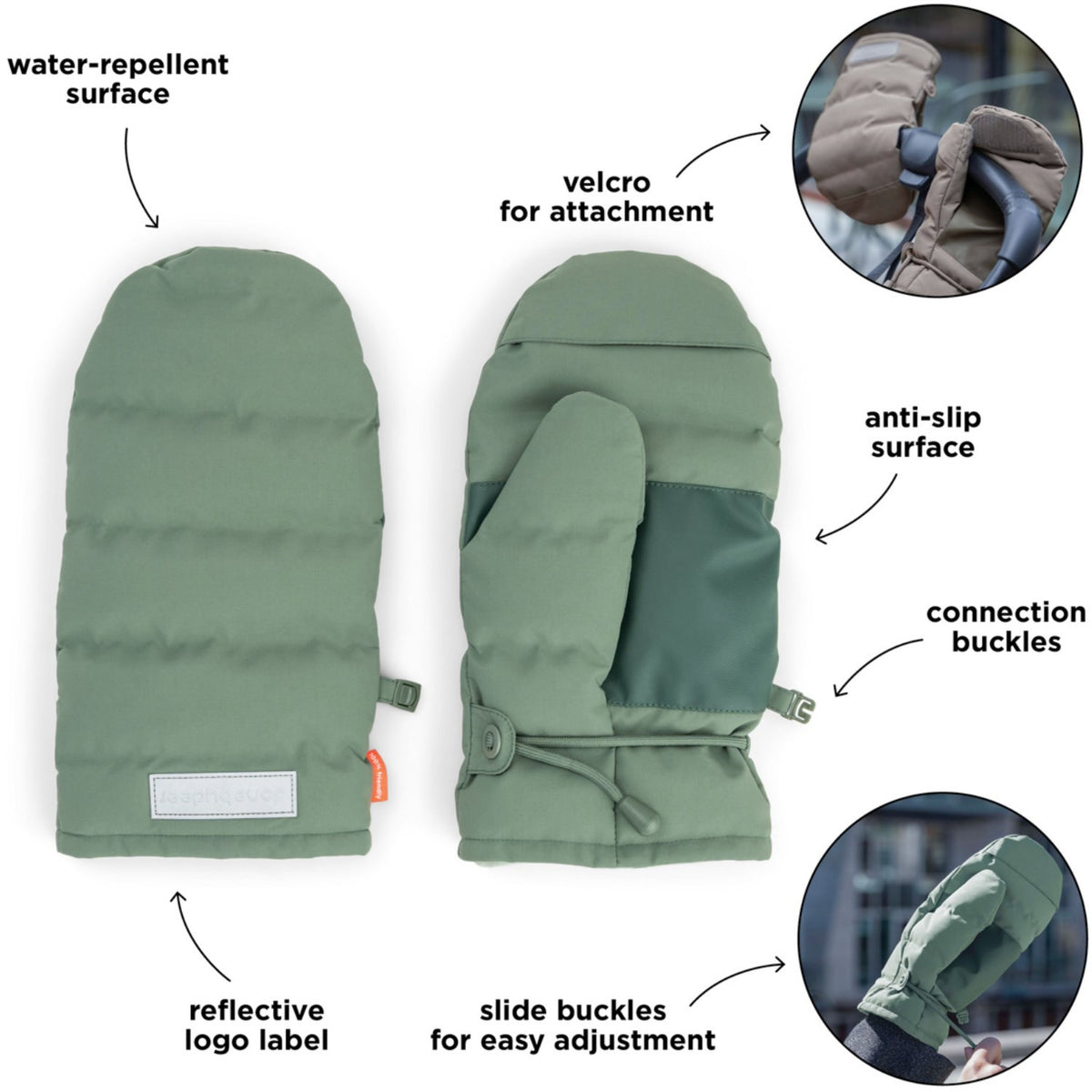 DonebyDeer Green Stroller Vanter
