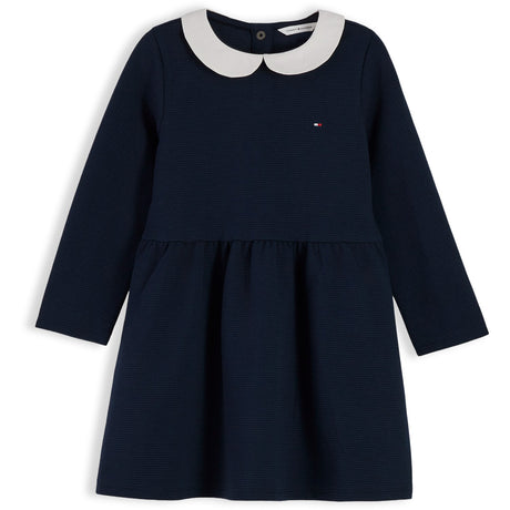 Tommy Hilfiger Dark Blue-Blue Lg Fit Og Flare Kjole
