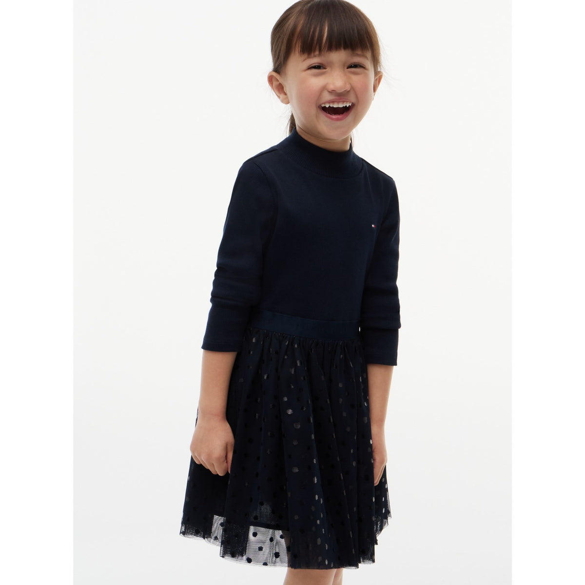 Tommy Hilfiger Dark Blue-Blue Lg Tyl Kjole