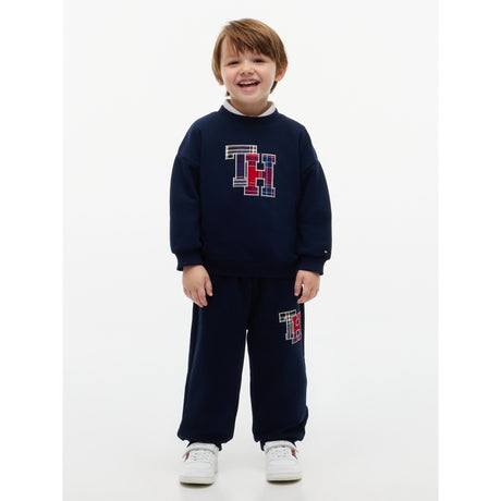 Tommy Hilfiger Dark Blue-Blue Lu Crewneck Og Sweatpant Sæt
