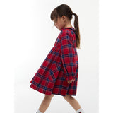 Tommy Hilfiger Medium Red Check-Red Lg Check Rounded Krave Kjole
