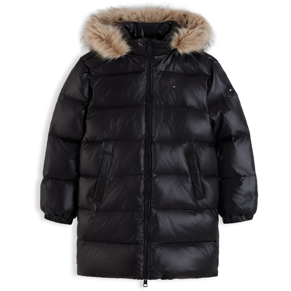 Tommy Hilfiger Black-Black Essential Long Down Jakke