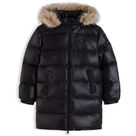 Tommy Hilfiger Black-Black Essential Long Down Jakke