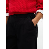 Tommy Hilfiger Black-Black Wide Leg Bukser