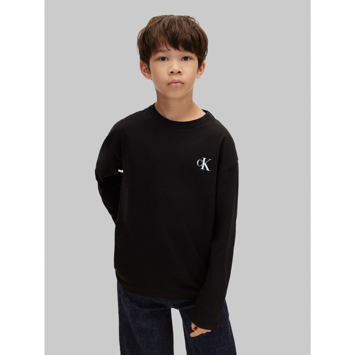 Calvin Klein Black / White-Black 2-Pak Monogram T-Shirt Ls