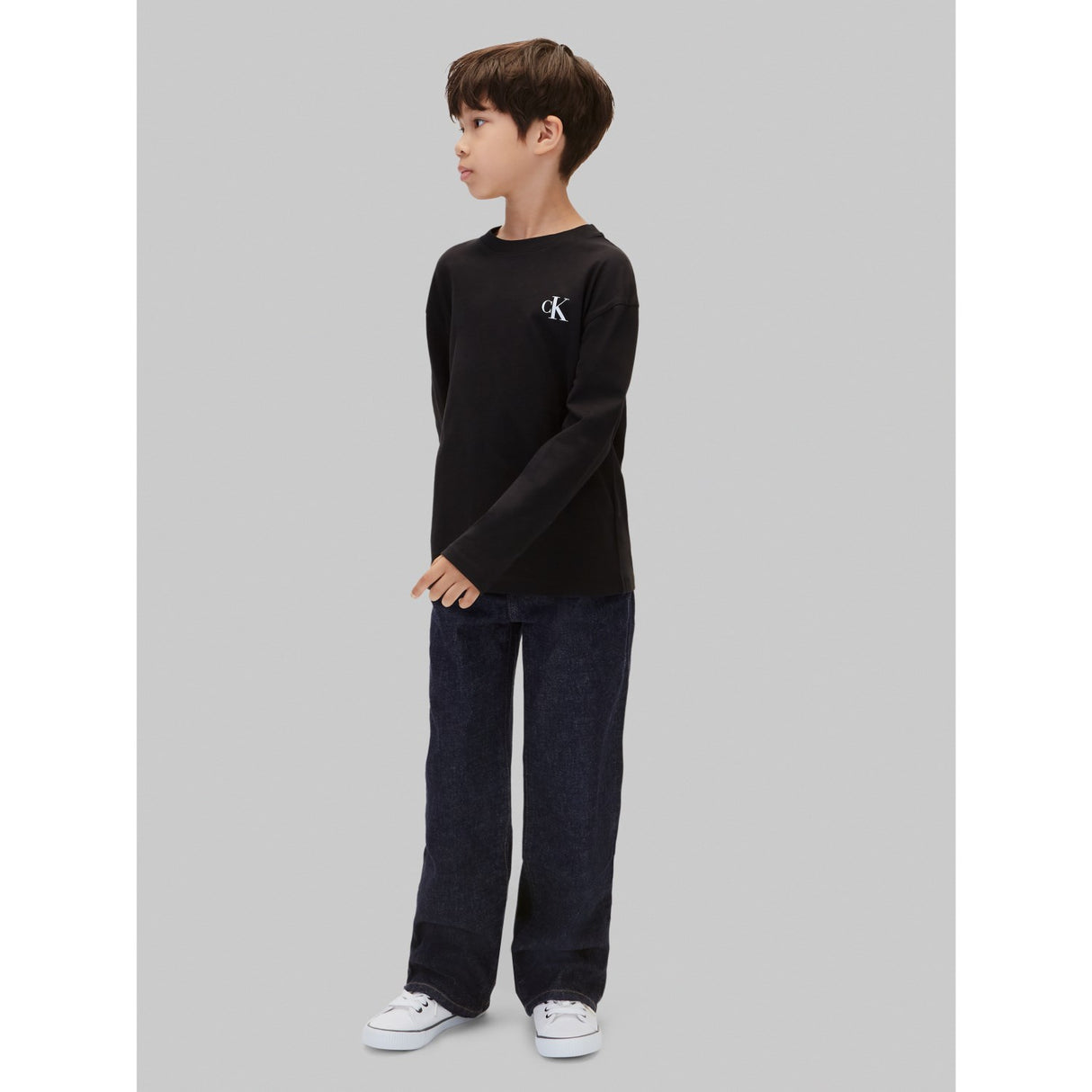 Calvin Klein Black / White-Black 2-Pak Monogram T-Shirt Ls