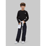 Calvin Klein Black / White-Black 2-Pak Monogram T-Shirt Ls
