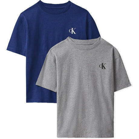 Calvin Klein Gryhtr / Estateblue-Blue 2-Pak Monogram T-Shirt Ss
