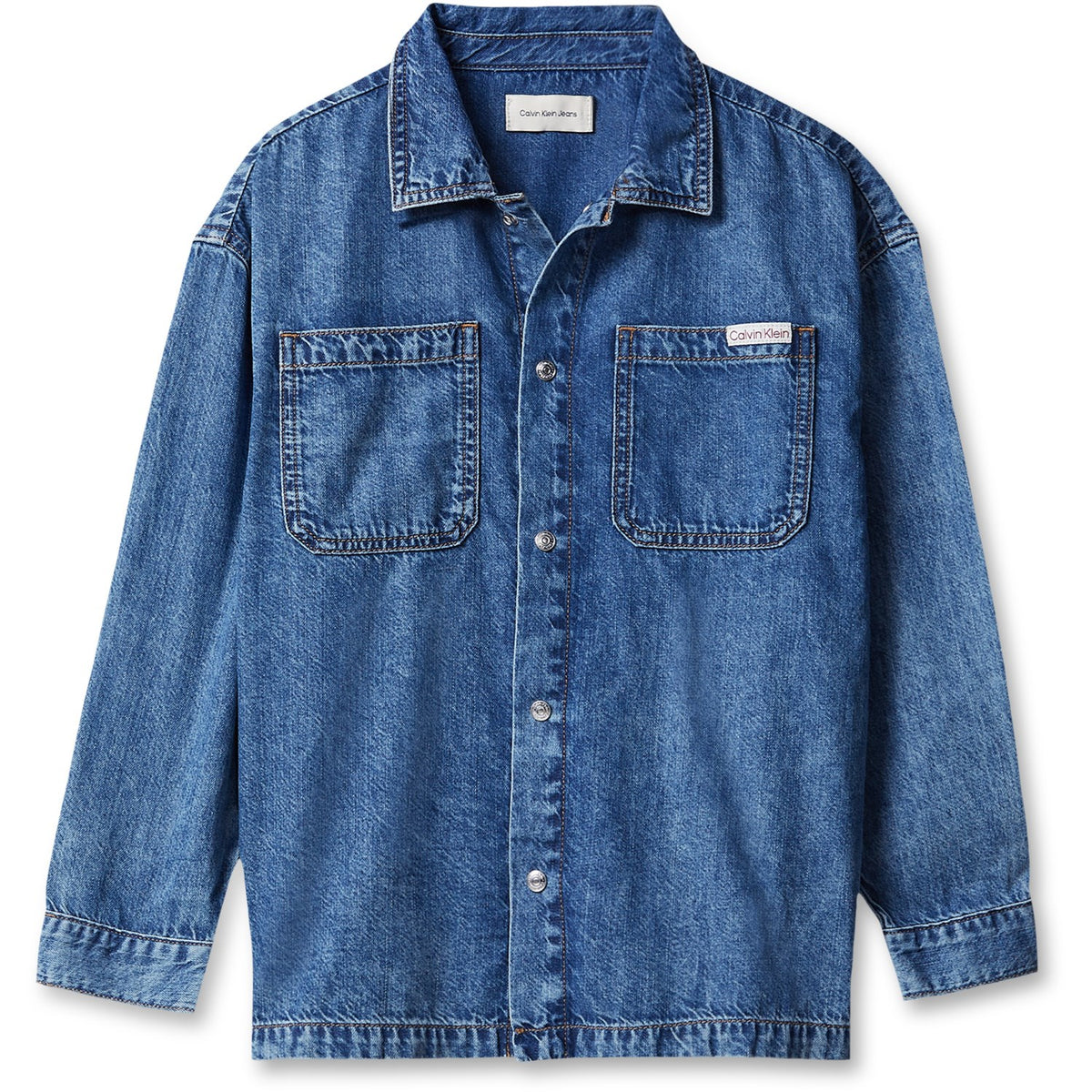 Calvin Klein Beckford-Blue Ck Lt Wt Denim Skjorte