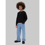 Calvin Klein Pvh Black-Black Monologo Badge Cn Sweater