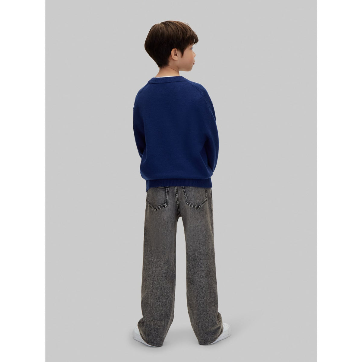 Calvin Klein Estate Blue-Blue Ck Merino Oversized Sweater