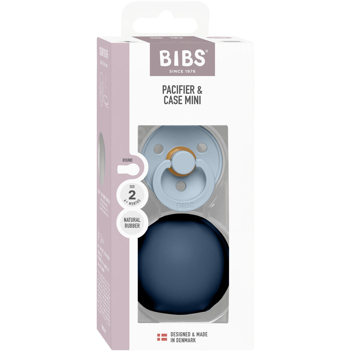 Bibs Baby Blue / Steel Blue Colour Sut Round Latex & Sut Case Mini