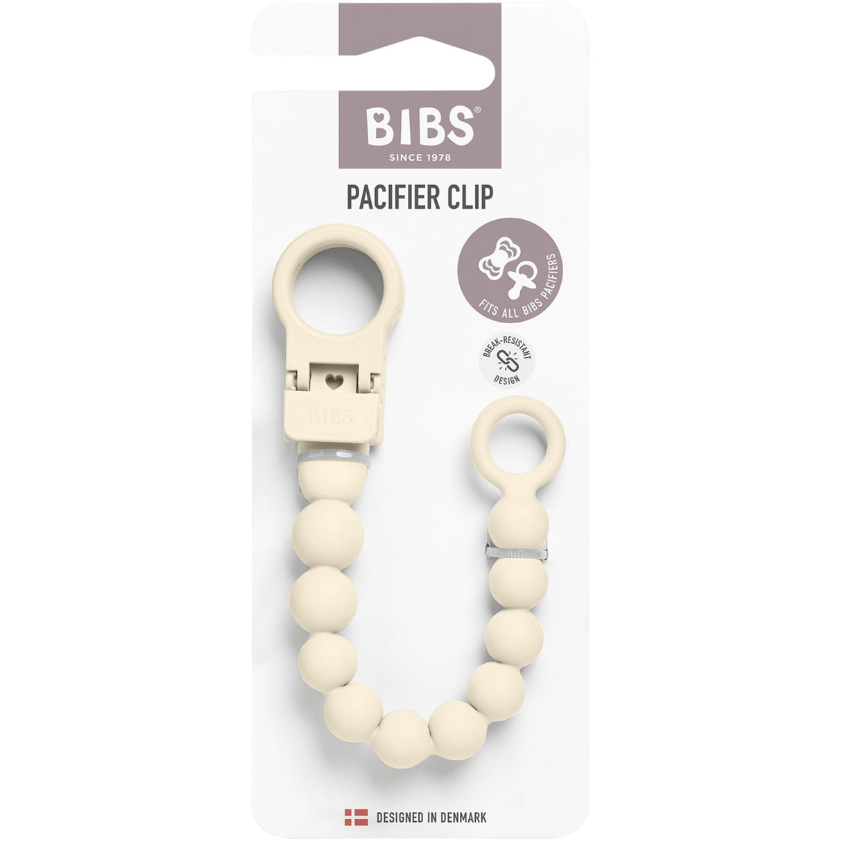 Bibs Ivory Sut Clip Beaded