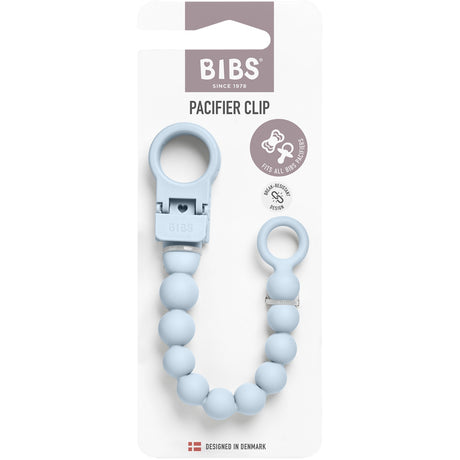 Bibs Baby Blue Sut Clip Beaded