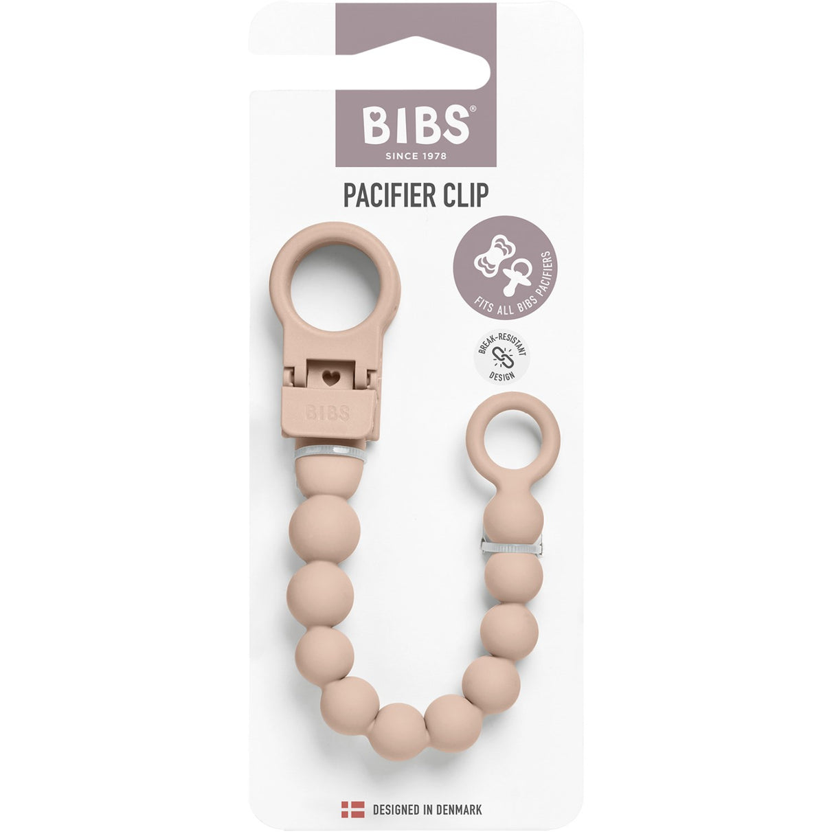 Bibs Blush Sut Clip Beaded