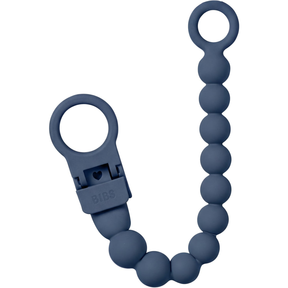 Bibs Steel Blue Sut Clip Beaded
