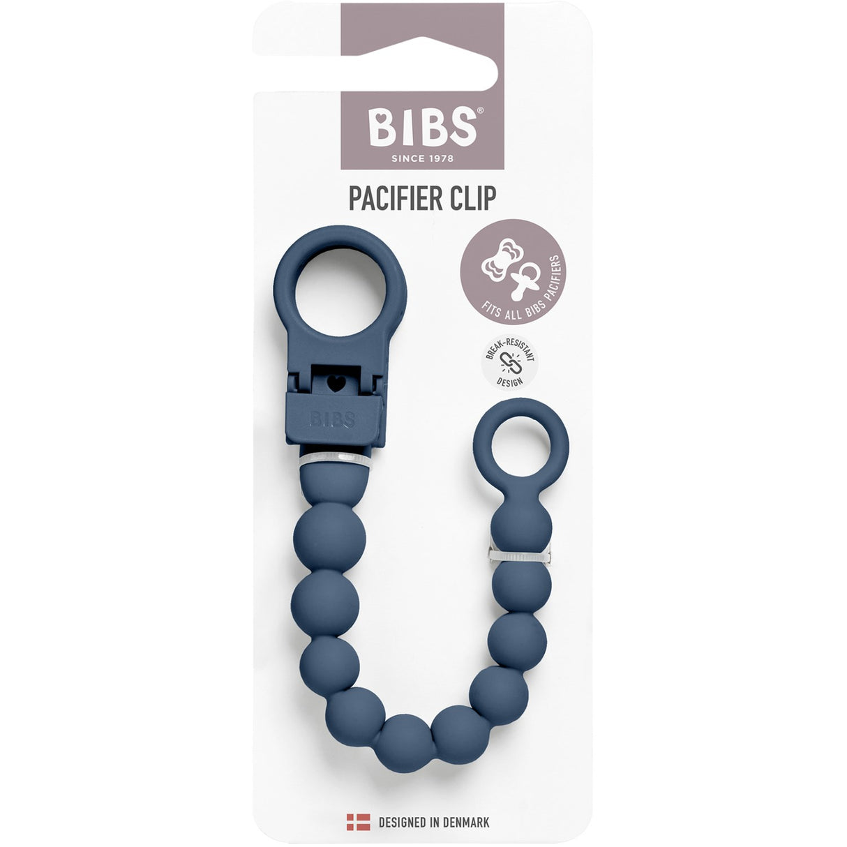 Bibs Steel Blue Sut Clip Beaded
