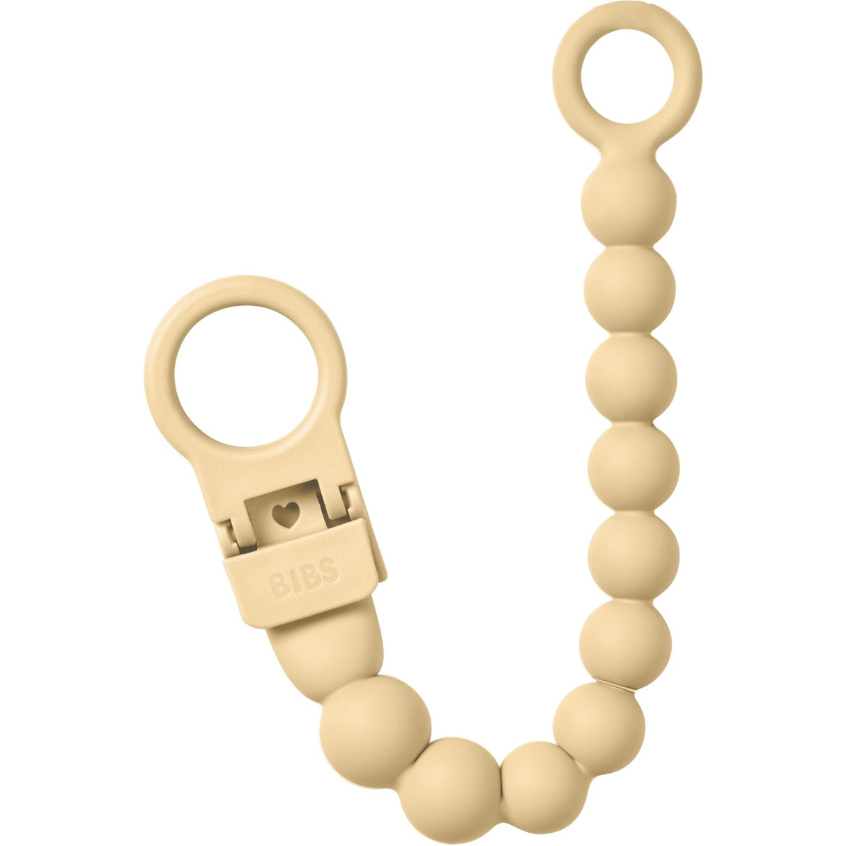 Bibs Pale Butter Sut Clip Beaded