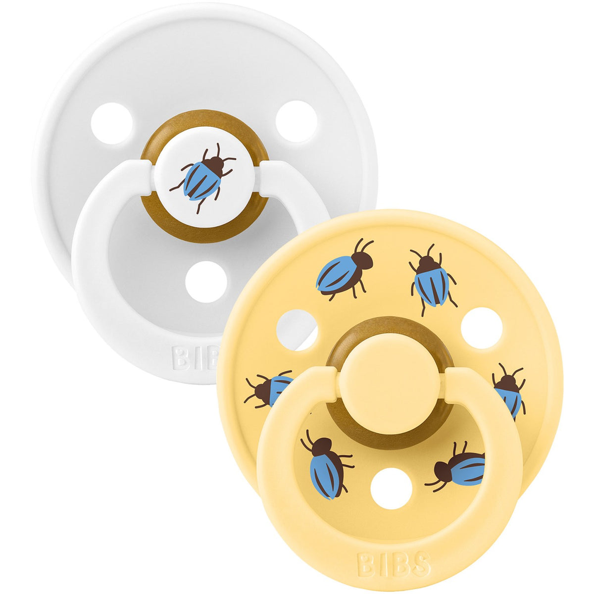 Bibs White / Pale Butter Studio Colour Sut Beetle Mix 2 Pack Latex Round