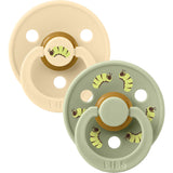 Bibs Silk / Sage Studio Colour Sut Caterpillar Mix 2 Pack Latex Round