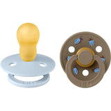 Bibs Baby Blue / Dark Oak Studio Colour Sut Beetle Mix 2 Pack Latex Round