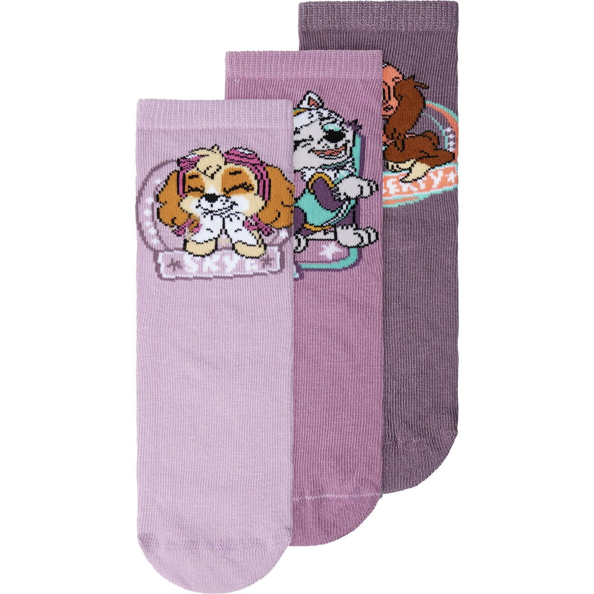 Name It Lavender Mist Nara Paw Patrol 3-Pak Strømper