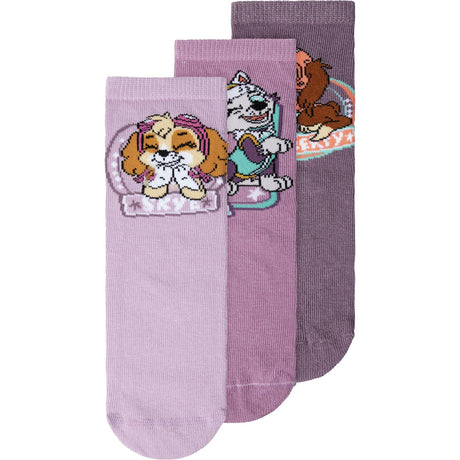 Name It Lavender Mist Nara Paw Patrol 3-Pak Strømper