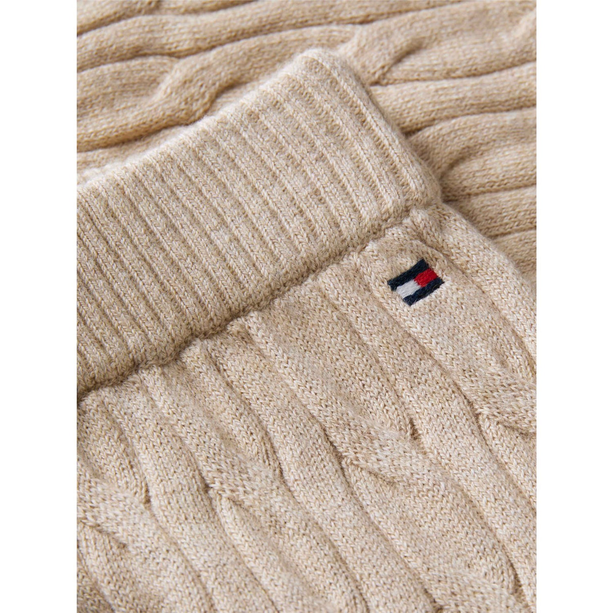 Tommy Hilfiger Gentle Gold Heather-Beige Cable Bukser